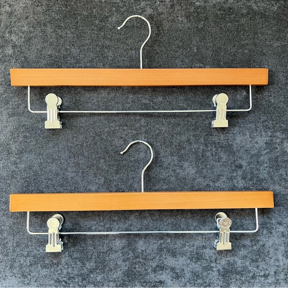 16” Wooden Pants Hanger Pack of 13 - Picture 3 of 5